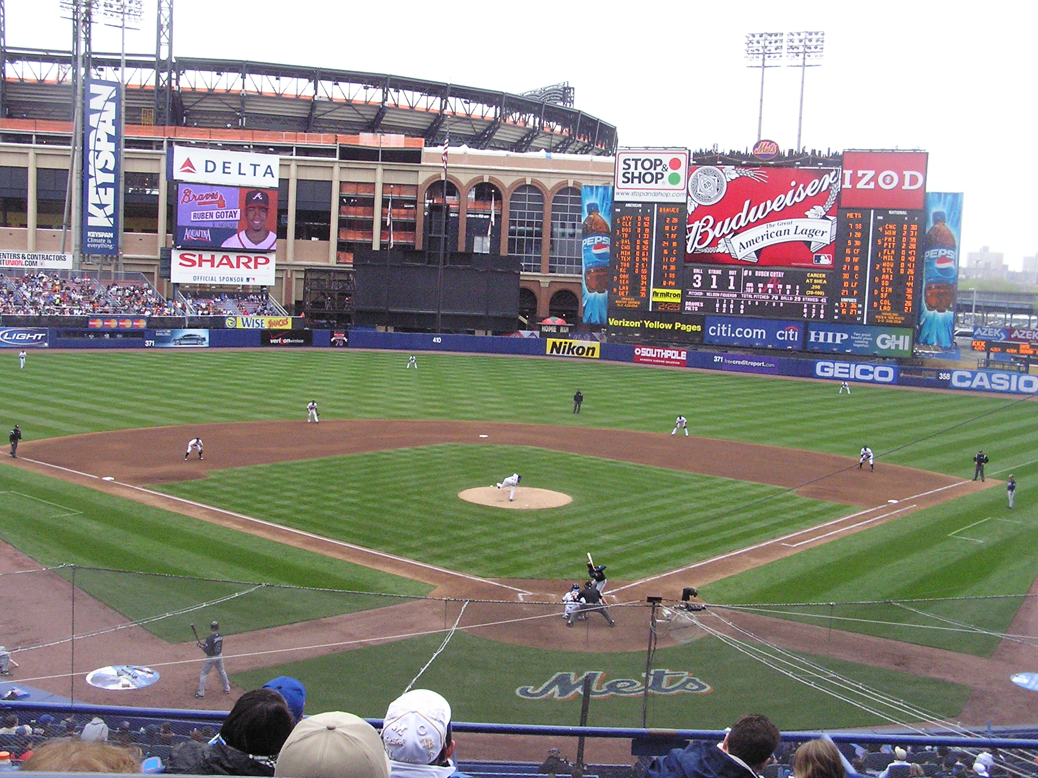 Citi Field Looming over Shea - Flushing, NY